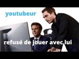 Emmanuel Macron : Un énorme youtubeur français a refusé de jouer avec lui et s'explique