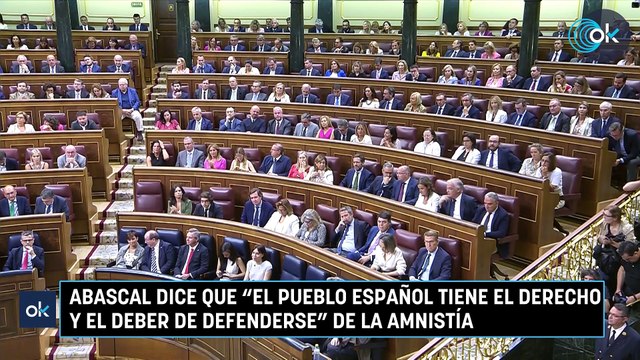 Abascal dice que el pueblo español tiene el derecho y el deber de defenderse de la amnistía