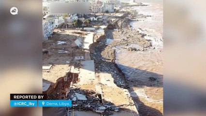 Terrible images caused by the passage of CycloneDaniel in Derna, Libya.