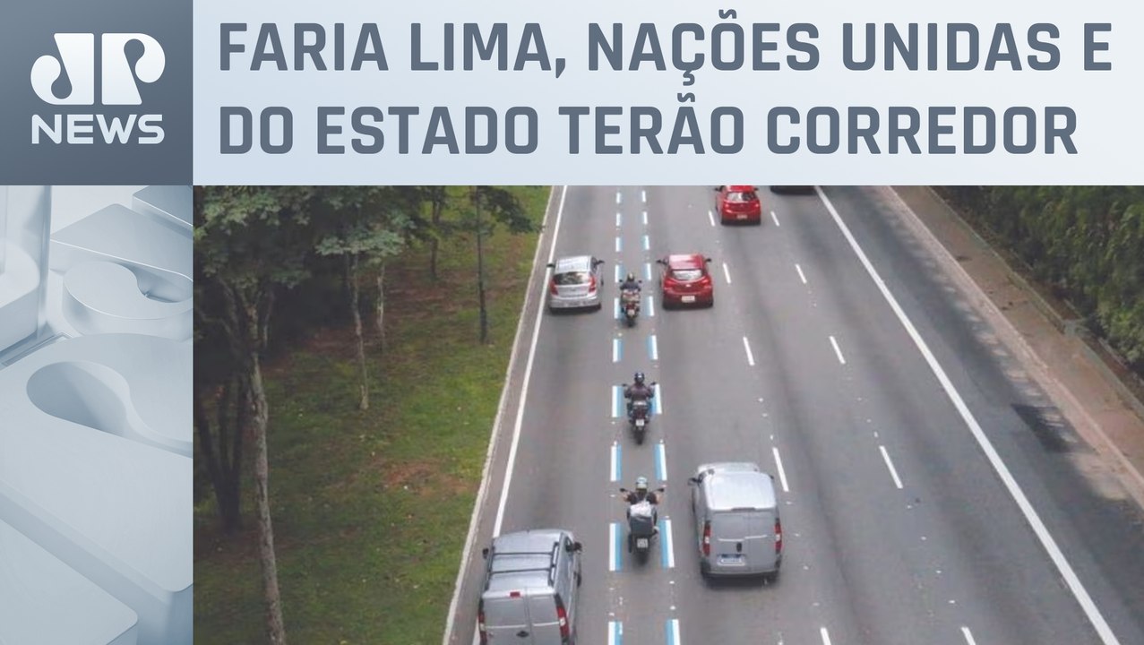 São Paulo terá novas faixas para motos em oito avenidas até 2024