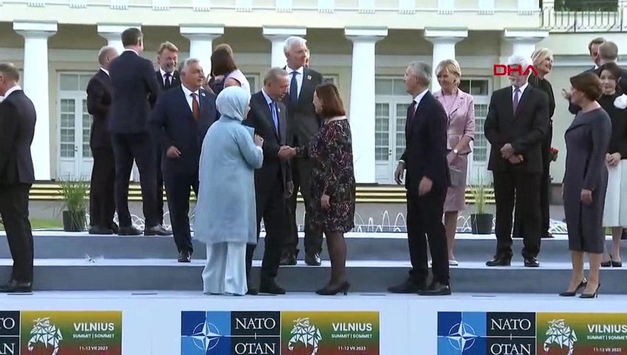 Präsident Erdoğan nahm am offiziellen Abendessen in Litauen teil