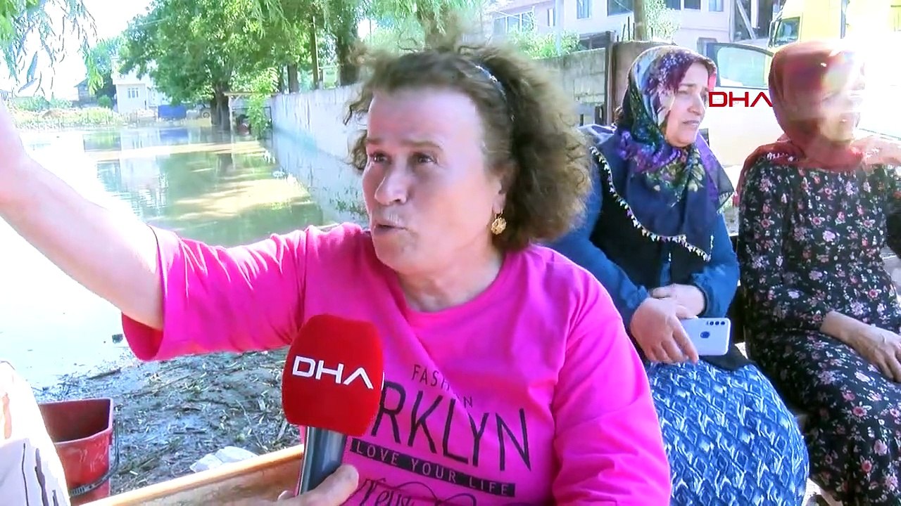 Das Dorf İçmeler in Düzce steht unter Wasser; Die Region wurde mit einer Drohne beobachtet