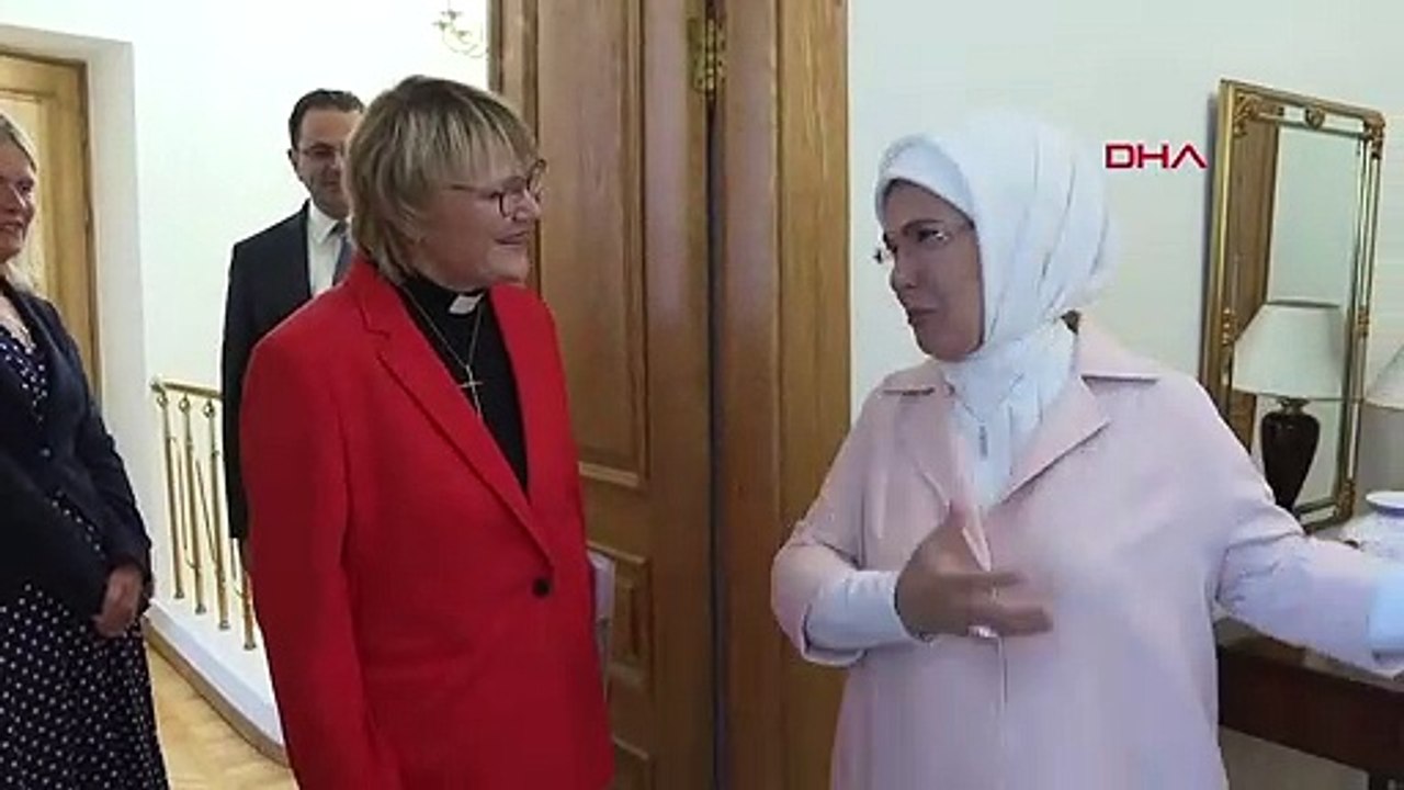 First Lady Erdoğan traf sich mit der Frau des schwedischen Premierministers