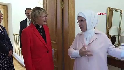First Lady Erdoğan traf sich mit der Frau des schwedischen Premierministers