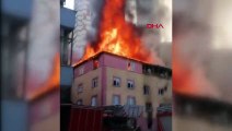 Das Dach des Gebäudes in ESENYURT - 1 brennt