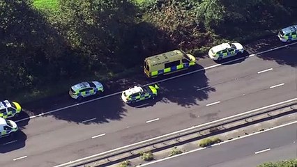 Major incident declared after school bus crash on M53