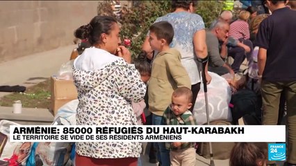Haut-Karabakh : 85 000 réfugiés sont arrivés en Arménie, l'exode se poursuit