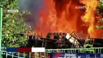 Kebakaran Melanda Penampungan Gerobak di Kramat Jati, 14 Unit Mobil Damkar Diterjunkan