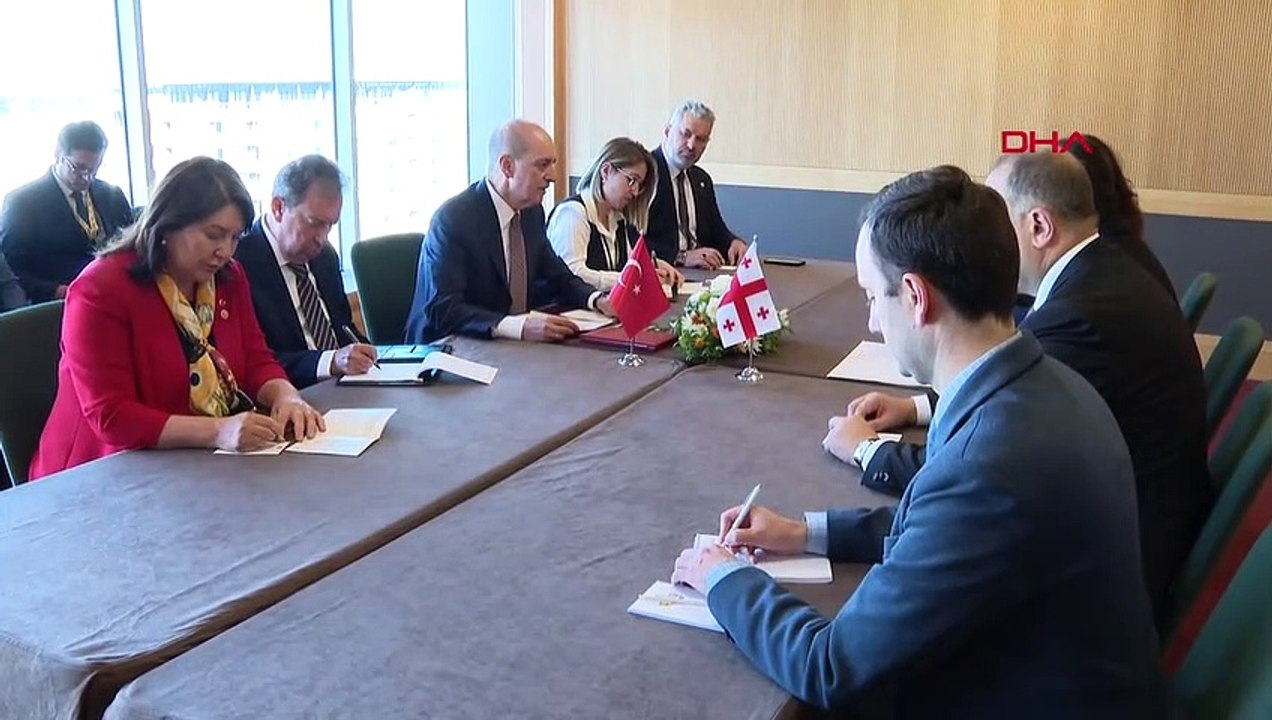 TBMM Başkanı Numan Kurtulmuş, Gürcistan ve Estonya Parlamento Başkanlarıyla Görüştü