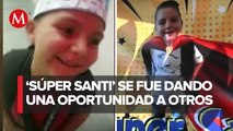 Santi fue diagnosticado con muerte cerebral, su familia decidió donar sus órganos