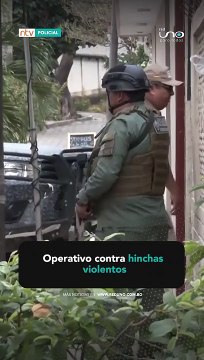 Operativo contra hinchas violentos