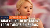 TWICE’s Chaeyoung to be absent from ‘Ready to Be’ concerts in Bulacan