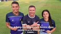 Filhos de Rodrigo Broa, Giovanna e Lucas Marreiros seguem caminhos do pai no futebol do Remo
