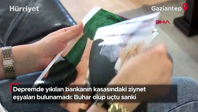 Depremde yıkılan bankanın kasasındaki ziynet eşyaları bulunamadı: Buhar olup uçtu sanki