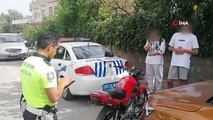 Antalya'da abartılı egzoz kullanan motosiklete 22 bin 551 TL para cezası