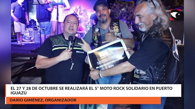 Se viene el 5° Moto Rock Solidario en Puerto Iguazú vendrán motociclistas de todo el país, Brasil y Chile
