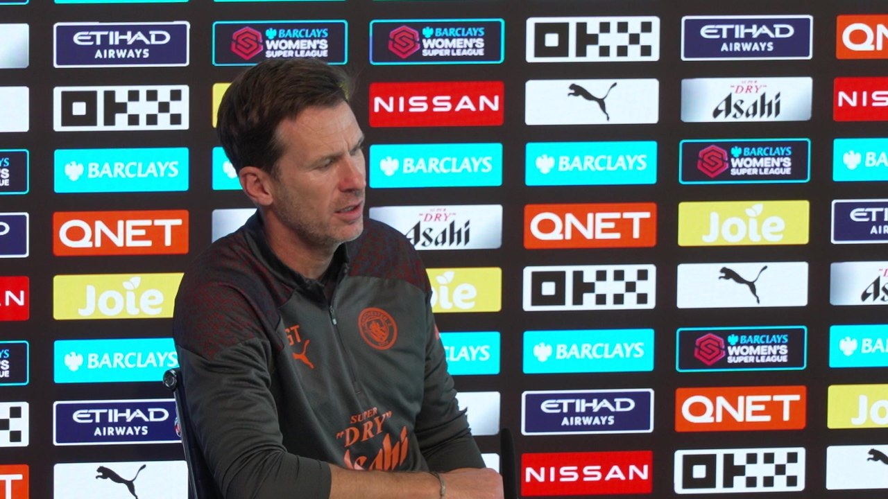 Manchester City Womens Gareth Taylor previews WSL opener v West Ham (Full Presser)