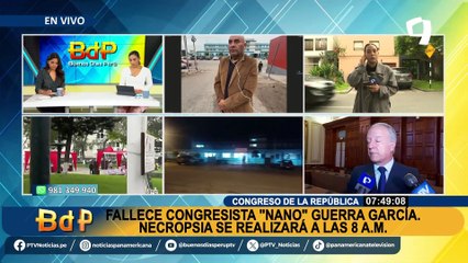 Congreso: Pabellón Nacional fue izado a media asta por fallecimiento de “Nano” Guerra García