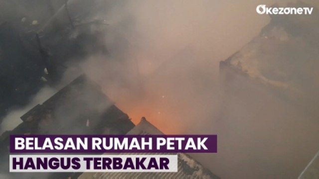 Kebakaran Hanguskan Belasan Rumah Petak di Jakarta Pusat
