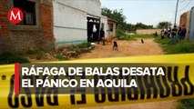 Reportan balacera en Aquila, Michoacán