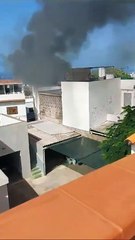 Incendio en Tejina: arde la azotea de una vivienda