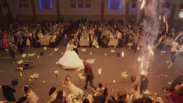Onlarca kişinin yanarak can verdiği düğünden yeni görüntüler ortaya çıktı