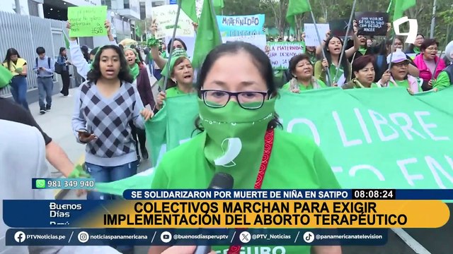 Aborto terapéutico: marchan en memoria de niña que murió por complicaciones de parto en Satipo