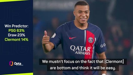 Enrique confirms Mbappe fit to face Clermont