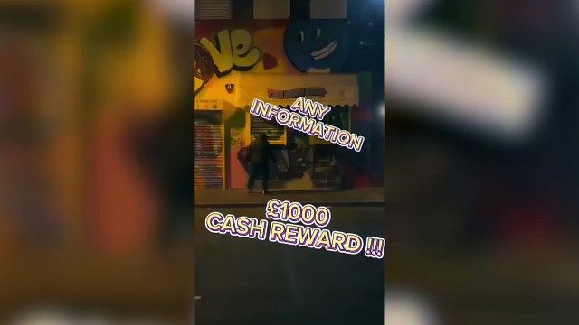 Tagger filmed vandalising a trainer shop in the Jewellery Quarter in Birmingham