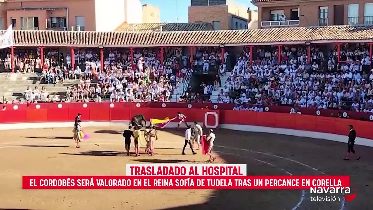 El Cordobés sufre una cogida en la corrida de toros de Corella