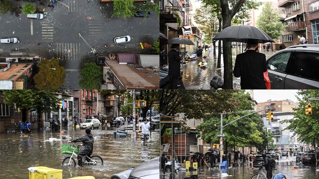 New York'ta yağışlar ve su baskınları nedeniyle olağanüstü hal ilan edildi