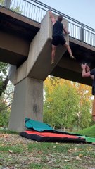 Urban Climbing A Pedestrian Bridge