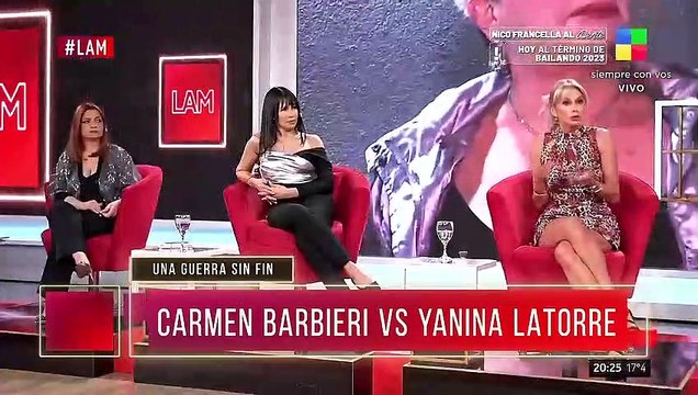 Yanina Latorre le respondió a Carmen Barbieri: “Te hacés la copada, y no sos”