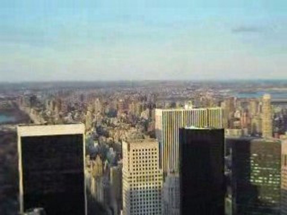 Une vue sur Central Park du haut du Rockfeller Center
