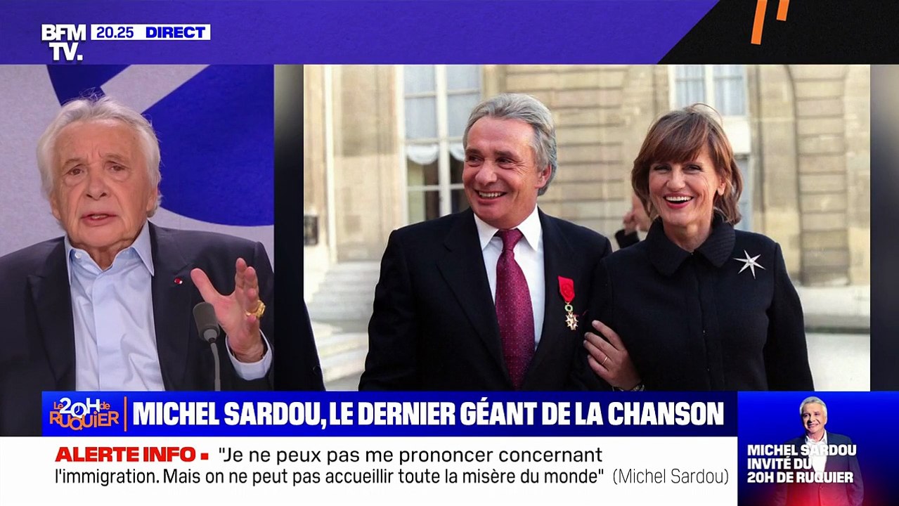 Michel Sardou officialise son déménagement dans le Midi, pris en charge totalement par son épouse dévouée Anne-Marie Périer