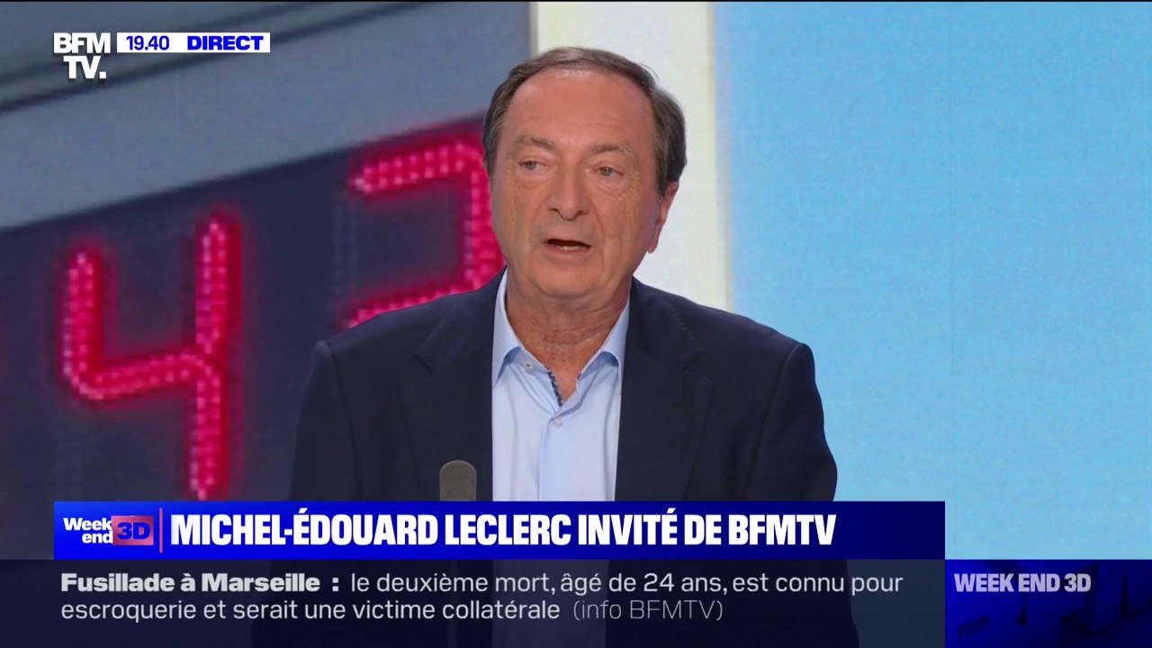 Carburant à prix coûtant: "On est 14 centimes en dessous de Total qui dit bloquer ses prix à 1,99 euro", affirme Michel-Édouard Leclerc