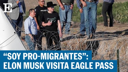 Elon Musk visita frontera de Texas - México