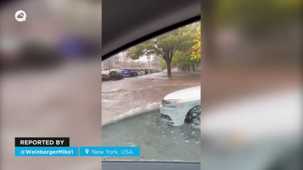 Severe flooding in New York City, USA