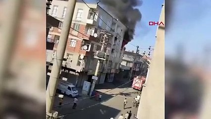 Un incendie s'est déclaré dans un immeuble de 4 étages à Diyarbakır
