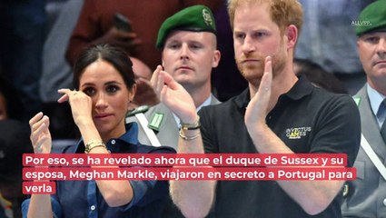 Harry y Meghan viajaron en secreto a Portugal para visitar a Eugenie