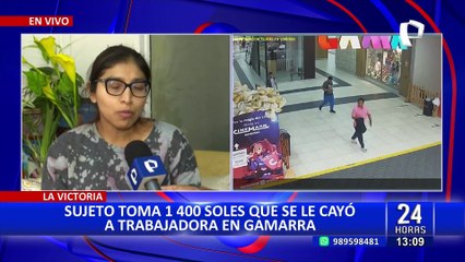 La Victoria: sujeto se cambia de ropa después de apropiarse de S/1400 que se le cayó a trabajadora