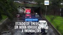 Inundações provocam o caos em Nova Iorque