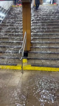 Les escaliers deviennent une cascade