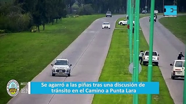 Se agarró a las piñas tras una discusión de tránsito en el Camino a Punta Lara