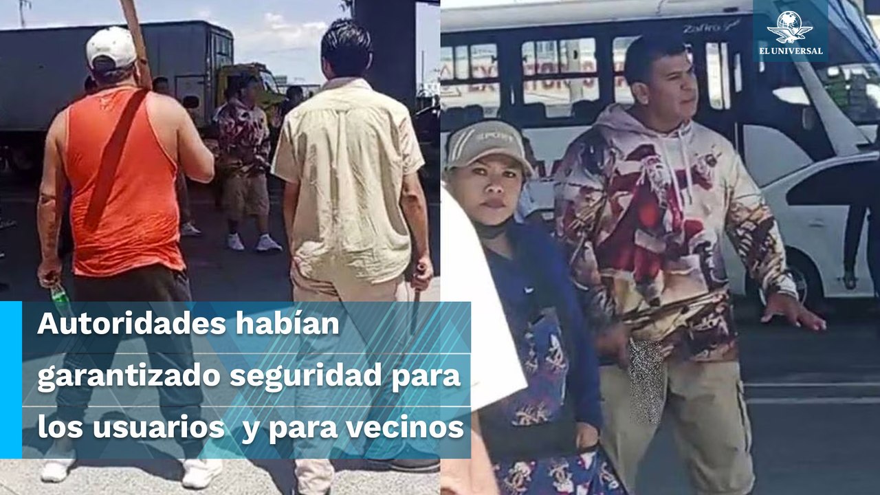 Con palos y armas de fuego comerciantes y vecinos se enfrentan en estación del Tren Interurbano