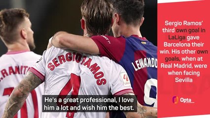 Xavi sympathetic after Sergio Ramos own goal gives Barcelona win