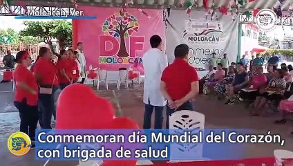 Conmemoran día Mundial del Corazón, con brigada de salud