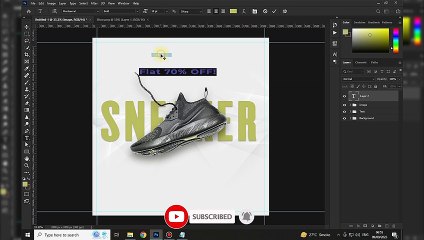 How To Create Simple Social Media Shoe Post In Photoshop