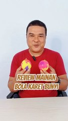 Mainan bola karet - mainan bola bunyi - mainan bayi 6 bulan
