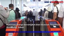 Suasana Uji Coba Kereta Cepat Jakarta-Bandung Hari Terakhir, Warga Masih Antusias